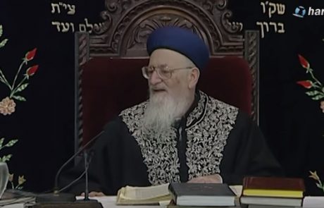 פרשת ויחי הלכות שבת הרב מרדכי אליהו