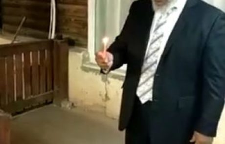 הדלקת נר חנוכה – הרב ראובן וובשת – הרב הראשי ליהדות אתיופיה