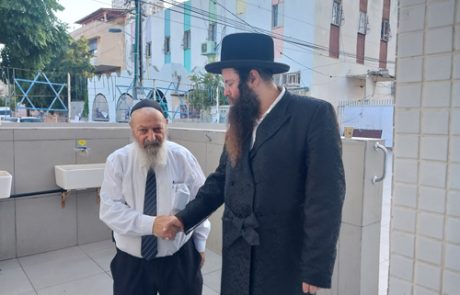 אחר הנס הגדול: האדמו"ר מקראלי בביקור חיזוק בביהמ"ד הרשב"י בתל אביב