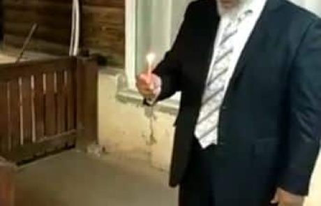 הדלקת נר חנוכה – הרב ראובן וובשת – הרב הראשי ליהדות אתיופיה